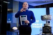 9 December 2024; Bernard Jackman during the Bank of Ireland Leinster School's Cup Draw at the Bank of Ireland Montrose Branch in Dublin. Photo by David Fitzgerald/Sportsfile