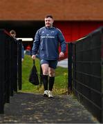 10 December 2024; Dave Kilcoyne arrives for Munster rugby squad training at University of Limerick in Limerick. Photo by Brendan Moran/Sportsfile