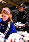 11 December 2024; Colm Whelan of Bohemian FC during the Bohemian FC Direct Provision Christmas Gift Drive at RDS Simmonscourt in Ballsbridge, Dublin. Photo by Shauna Clinton/Sportsfile