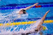 12 December 2024; Danielle Hill of Ireland competes in the Women's 50m backstroke heat on day three of the World Aquatics Swimming Championships (25m) at the Duna Arena in Budapest, Hungary. Photo by Nikola Krstic/Sportsfile