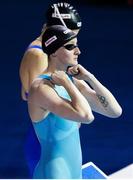 12 December 2024; Danielle Hill of Ireland before the Women's 50m backstroke heat on day three of the World Aquatics Swimming Championships (25m) at the Duna Arena in Budapest, Hungary. Photo by Nikola Krstic/Sportsfile