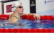 12 December 2024; Danielle Hill of Ireland after the Women's 50m backstroke semifinal on day three of the World Aquatics Swimming Championships (25m) at the Duna Arena in Budapest, Hungary. Photo by Nikola Krstic/Sportsfile