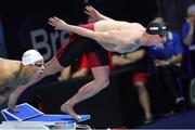 14 December 2024; Shane Ryan of Ireland during the Men's 50m freestyle heat on day five of the World Aquatics Swimming Championships (25m) at the Duna Arena in Budapest, Hungary. Photo by Nikola Krstic/Sportsfile