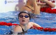 14 December 2024; Danielle Hill of Ireland after the Women's 50m freestyle heat on day five of the World Aquatics Swimming Championships (25m) at the Duna Arena in Budapest, Hungary. Photo by Nikola Krstic/Sportsfile