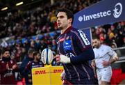14 December 2024; Joey Carbery of Bordeaux-Begles before the Champions Cup Pool 1 match between Ulster and Bordeaux Begles at Kingspan Stadium in Belfast. Photo by Ramsey Cardy/Sportsfile