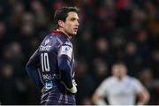 14 December 2024; Joey Carbery of Bordeaux-Begles during the Champions Cup Pool 1 match between Ulster and Bordeaux Begles at Kingspan Stadium in Belfast. Photo by Ramsey Cardy/Sportsfile