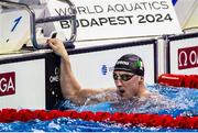 14 December 2024; Shane Ryan of Ireland after the Men's 50m medley semifinal on day five of the World Aquatics Swimming Championships (25m) at the Duna Arena in Budapest, Hungary. Photo by Nikola Krstic/Sportsfile