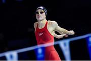 14 December 2024; Ellen Walshe of Ireland before the Women's 400m medley final on day five of the World Aquatics Swimming Championships (25m) at the Duna Arena in Budapest, Hungary. Photo by Nikola Krstic/Sportsfile