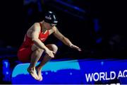 14 December 2024; Ellen Walshe of Ireland before the Women's 400m medley final on day five of the World Aquatics Swimming Championships (25m) at the Duna Arena in Budapest, Hungary. Photo by Nikola Krstic/Sportsfile