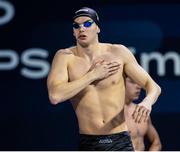 15 December 2024; Evan Bailey of Ireland before the Men's 200m freestyle heat on day six of the World Aquatics Swimming Championships (25m) at the Duna Arena in Budapest, Hungary. Photo by Nikola Krstic/Sportsfile