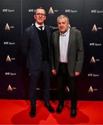 15 December 2024; FAI chief executive David Courell, left, and FAI president Paul Cooke during the RTÉ Sports Awards 2024 at RTÉ studios in Donnybrook, Dublin. Photo by Ben McShane/Sportsfile