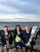 18 December 2024; Rockshore and Rockshore 0.0, the refreshingly Irish lager, is joining forces with the League of Ireland in a game-changing four-year partnership kicking off in January 2025, that will see Rockshore become the official beer and Rockshore 0.0 the alcohol-free beer of the League of Ireland. Pictured at the announcement are Anne Zahan, Head of Beer at Diageo Ireland, League of Ireland Director Mark Scanlon, and FAI Commercial Director, Seán Kavanagh. Photo by Stephen McCarthy/Sportsfile