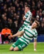 19 December 2024; Johnny Kenny of Shamrock Rovers reacts after a missed opportunity on goal during the UEFA Conference League 2024/25 league phase match between Chelsea and Shamrock Rovers at Stamford Bridge in London, England. Photo by Harry Murphy/Sportsfile