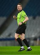 14 December 2024; Referee Patrick Smith during the AIB LGFA All-Ireland Intermediate Club Championship final match between Annaghdown of Galway and Bennekerry/Tinryland of Carlow at Croke Park in Dublin. Photo by Piaras Ó Mídheach/Sportsfile