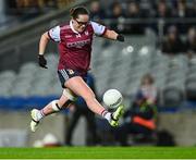 14 December 2024; Ciara McCarthy of Annadown during the AIB LGFA All-Ireland Intermediate Club Championship final match between Annaghdown of Galway and Bennekerry/Tinryland of Carlow at Croke Park in Dublin. Photo by Piaras Ó Mídheach/Sportsfile