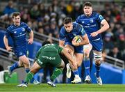21 December 2024; Aitzol Arenzana-King of Leinster is tackled by Josh Ioane of Connacht during the United Rugby Championship match between Leinster and Connacht at the Aviva Stadium in Dublin. Photo by Brendan Moran/Sportsfile