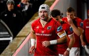20 December 2024; Fineen Wycherley of Munster before the United Rugby Championship match between Ulster and Munster at Kingspan Stadium in Belfast. Photo by Ramsey Cardy/Sportsfile