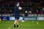 27 December 2024; Leinster assistant coach Tyler Bleyendaal before the United Rugby Championship match between Munster and Leinster at Thomond Park in Limerick. Photo by Seb Daly/Sportsfile