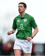 27 December 2024; Referee Andrew Fogarty during the A Interprovincial Rugby Championship match between Munster A and Leinster A at New Ormond Park in Nenagh, Tipperary. Photo by Brendan Moran/Sportsfile
