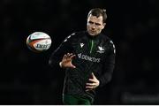28 December 2024; Jack Carty of Connacht warms-up before the United Rugby Championship match between Connacht and Ulster at the Dexcom Stadium in Galway. Photo by Seb Daly/Sportsfile