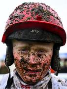 5 January 2025; Jockey Sam Ewing after winning The Lawlor's Of Naas Novice Hurdle on The Yellow Clay at Naas Racecourse in Kildare. Photo by Shauna Clinton/Sportsfile