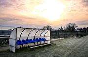 8 January 2025; A view of the conditions after the postponement of the Electric Ireland Higher Education GAA Sigerson Cup Round 1 match between St Mary's University College and Queens University at Michael Davitts GAC in Belfast. Photo by Ben McShane/Sportsfile
