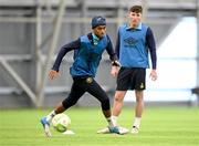 10 January 2025; Romal Palmer during a St Patrick's Athletic pre-season training session at the National Indoor Arena on the Sport Ireland Campus in Dublin. Photo by Stephen McCarthy/Sportsfile