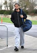 10 January 2025; Romal Palmer arrives for a St Patrick's Athletic pre-season training session at the National Indoor Arena on the Sport Ireland Campus in Dublin. Photo by Stephen McCarthy/Sportsfile