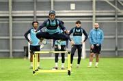 10 January 2025; Romal Palmer during a St Patrick's Athletic pre-season training session at the National Indoor Arena on the Sport Ireland Campus in Dublin. Photo by Stephen McCarthy/Sportsfile