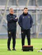 10 January 2025; Manager Stephen Kenny and assistant coach Brian Gartland during a St Patrick's Athletic pre-season training session at the National Indoor Arena on the Sport Ireland Campus in Dublin. Photo by Stephen McCarthy/Sportsfile