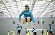 10 January 2025; Axel Sjoberg during a St Patrick's Athletic pre-season training session at the National Indoor Arena on the Sport Ireland Campus in Dublin. Photo by Stephen McCarthy/Sportsfile