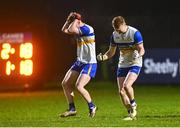 11 January 2025; Peter Óg McCartan of Errigal Ciarán, right, celebrates after his side's victory in the AIB GAA Football All-Ireland Senior Club Championship semi-final match between Dr Crokes and Errigal Ciarán at Cedral St Conleth's Park in Newbridge, Kildare. Photo by Piaras Ó Mídheach/Sportsfile