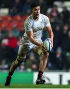 11 January 2025; Cormac Izuchukwu of Ulster during the Investec Champions Cup Pool 1 match between Leicester Tigers and Ulster at Mattioli Woods Welford Road in Leicester, England. Photo by Harry Murphy/Sportsfile