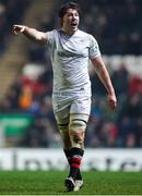 11 January 2025; David McCann of Ulster during the Investec Champions Cup Pool 1 match between Leicester Tigers and Ulster at Mattioli Woods Welford Road in Leicester, England. Photo by Harry Murphy/Sportsfile