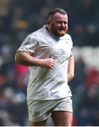 11 January 2025; Andrew Warwick of Ulster during the Investec Champions Cup Pool 1 match between Leicester Tigers and Ulster at Mattioli Woods Welford Road in Leicester, England. Photo by Harry Murphy/Sportsfile