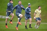 14 January 2025; Munster players, from left, Brian Gleeson, Peter O'Mahony, John Hodnett and Niall Scannell squad training at the University of Limerick in Limerick. Photo by Brendan Moran/Sportsfile