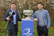 16 January 2025; Leinster Rugby and WiiStream have this morning announced a new partnership that sees the Cork-based company become the new streaming partner of Leinster. The new partnership begins next week with Round 1 of the Bank of Ireland Leinster Rugby Schools Senior Cup between St Gerard’s and St Michael’s in Energia Park, and will include a further six first round games as well as other games and finals across the domestic calendar in the weeks and months ahead. All games will be available on a new platform called, Leinster Rugby Plus, with games starting from €10. In attendance at the launch were WiiStream Co-Founders, Chief Executive Officer Patrick Magee, left, and Chief Operating Officer Fionn Herlihy, with the Leinster Schools Senior Challenge Cup at UCD in Dublin. Photo by Sam Barnes/Sportsfile