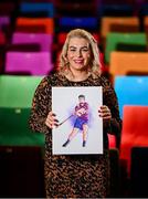 16 January 2025; Ursula Jacob sits for a portrait during the launch of TG4's award-winning Laochra Gael series at the Light House Cinema in Dublin. The Gaelic sport biography series returns with eight new GAA legends profiled for Season 23. Photo by Seb Daly/Sportsfile