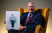 16 January 2025; Michael Bond sits for a portrait during the launch of TG4's award-winning Laochra Gael series at the Light House Cinema in Dublin. The Gaelic sport biography series returns with eight new GAA legends profiled for Season 23. Photo by Seb Daly/Sportsfile