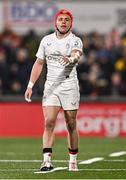 17 January 2025; Mike Lowry of Ulster during the Investec Champions Cup Pool 1 match between Ulster and Exeter Chiefs at the Kingspan Stadium in Belfast. Photo by Ben McShane/Sportsfile