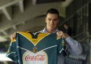 1 September 2004; Padraic Joyce, Galway, who was introduced as captain of the International Rules Team. Croke Park, Dublin. Picture credit; Ray McManus / SPORTSFILE