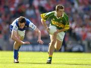29 August 2004; Mark Evans, Kerry, in action against Brian Meredith, Laois. All-Ireland Minor Football Championship Semi-Final, Kerry v Laois, Croke Park, Dublin. Picture credit; Ray McManus / SPORTSFILE