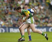 29 August 2004; Anthony Maher, Kerry, in action against Craig Rogers, Laois. All-Ireland Minor Football Championship Semi-Final, Kerry v Laois, Croke Park, Dublin. Picture credit; Ray McManus / SPORTSFILE