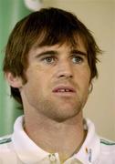 2 September 2004; Kevin Kilbane, Republic of Ireland, speaking at a press conference. Portmarnock Hotel and Golf Links, Portmarnock, Co. Dublin. Picture credit; Matt Browne / SPORTSFILE