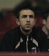 2 September 2004; Gareth Farrelly, Bohemians manager, watches the match from the stands. eircom League, Premier Division, Dublin City v Bohemians, Tolka Park, Dublin. Picture credit; Brian Lawless / SPORTSFILE