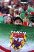28 August 2004; A young Mayo fan during the game. Bank of Ireland Senior Football Championship Semi-Final Replay, Mayo v Fermanagh, Croke Park, Dublin.  Picture credit; Brian Lawless / SPORTSFILE