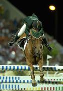 27 August 2004; Ireland's Kevin Babington on Carling King in action during the 2nd and final round of the Individual Jumping Competition. Markopoulo Olympic Equestrian Centre. Games of the XXVIII Olympiad, Athens Summer Olympics Games 2004, Athens, Greece. Picture credit; Brendan Moran / SPORTSFILE
