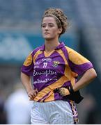 29 September 2013; A dejected Ellen O'Brien, Wexford, after the game. TG4 All-Ireland Ladies Football Junior Championship Final, Offaly v Wexford, Croke Park, Dublin. Picture credit: Brendan Moran / SPORTSFILE