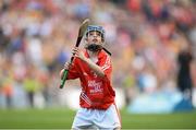 28 September 2013; Tiarnan O'Rourke, from St Corbans NS, Naas, Co. Kildare, representing Cork. INTO/RESPECT Exhibition GoGames during the GAA Hurling All-Ireland Senior Championship Final Replay between Cork and Clare, Croke Park, Dublin. Picture credit: Stephen McCarthy / SPORTSFILE