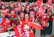 29 September 2013; Cork captain Ann Marie Walsh is congratulated by supporters after the game. TG4 All-Ireland Ladies Football Senior Championship Final, Cork v Monaghan, Croke Park, Dublin. Photo by Sportsfile